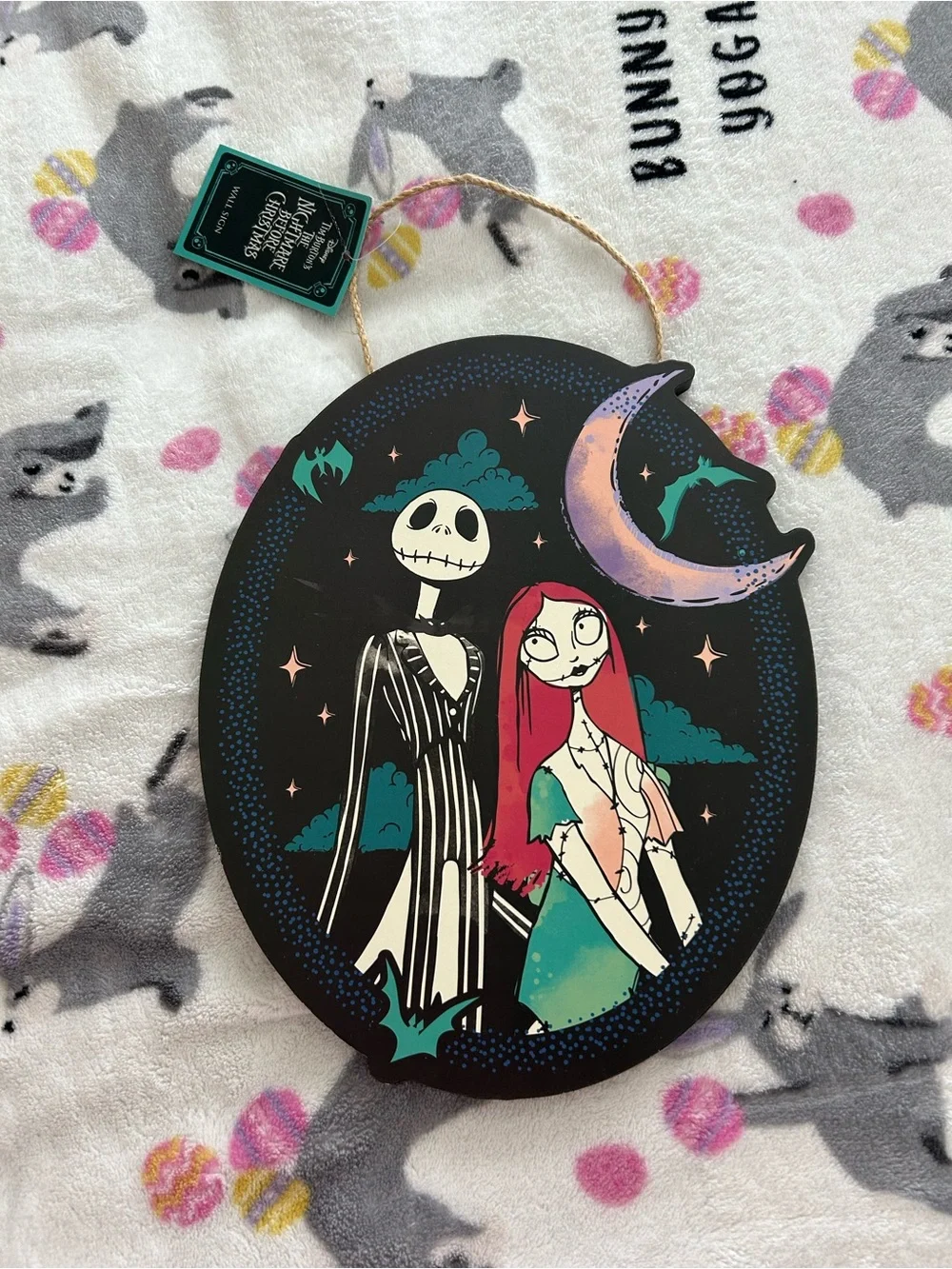 Jack & Sally Oval Wall Plaque